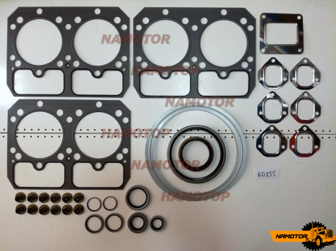 Ремкомплект двигателя KOMATSU S6D155. 6D155  6128-K1-0024, 6128-K2-1025, 6128-K2-1037, 6128-K1-0013, 6128-K2-1025, 6128-K2-1037, 6128-K1-9901, 6128-K2-9901, 6127-11-1817, 6127-11-1087, 6128-k1-9901, 6128-k2-9901 